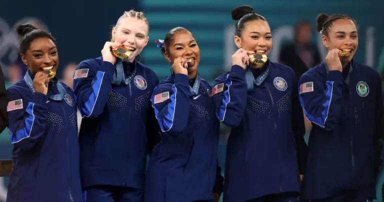 Simone Biles becomes most decorated U.S. Olympic gymnast, leads Team USA to women's team gold