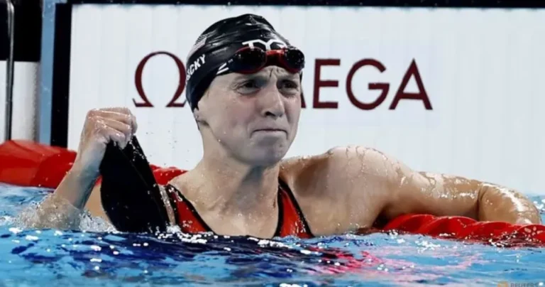 Katie Ledecky wins gold in 1500m freestyle with new Olympic record